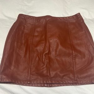 Forever, 21 skirt, leather